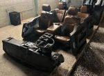 Ford F250/F350 platinum interior comes complete with everything seats center console door panels with switches pillars with seat belts and all plastic trimming carpet and headliner and complete dashboard - Image 3