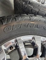 18in OEM f350 king ranch  35x12.50r18 Toyo open county at3 tires  Wheels are 18in OEM wheels off a 2022 ford f350 king ranch package. - Image 6