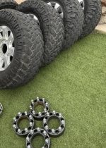 Ford super duty platinum wheels nitto 38s  Set of ford super duty platinum wheels  5 wheels 5 tires - Image 4