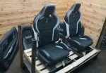Great Set Of Ford Mustang Shelby GT500 Front Rear Left Right Recaro Seat & Door Trim Panel.