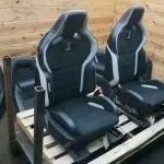 Great Set Of Ford Mustang Shelby GT500 Front Rear Left Right Recaro Seat & Door Trim Panel.