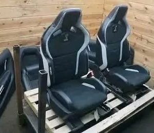 Great Set Of Ford Mustang Shelby GT500 Front Rear Left Right Recaro Seat & Door Trim Panel.