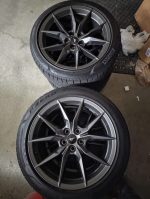 2024 dark horse wheels and tires. Original with car, tires are still in great shape
