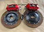 2015-2022 Mustang GT Shelby Brembo 4- Piston Rear Brake Kit (Red) Super Snake - Image 6