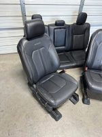 2017-2024 FORD F150 F250 F350 F450 FRONT & REAR SEATS PLATINUM BLACK LEATHER - Image 4