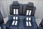 2012 FORD MUSTANG GT500 OEM RECARO BLACK & WHITE LEATHER PERFORMANCE SEATS COBRA 🐍 - Image 4