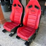 S550 Red Recaro Seats