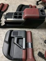 2017–2019 Ford Super Duty Platinum Interior, Red/Dark Marsala - Image 9