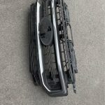2020-2022 ford f250 f350 super duty grill custom painted black and magnetic metallic.