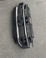 2020-2022 ford f250 f350 super duty grill custom painted black and magnetic metallic.
