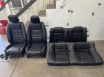 2007-2009 Ford Mustang GT500 Black Leather Coupe Front Rear Seats