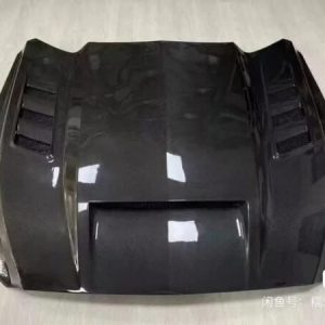 Mustang Ford GT style vented Real Carbon Fiber Hood