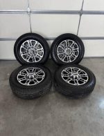 20in OEM f350 limited package wheels  275/65/20 Bridgestone dueler tires  Wheels are 20in OEM wheels off a 2024 ford f350 limited package.