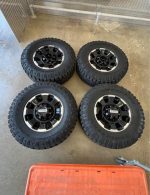 18" ford tremor f250-350 factory black machined wheels and tires Rims Rines 18s - Image 5