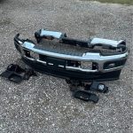 Brand new take off bumpers from 2025 King Ranch F250. Comes with tow hooks, Factory LED fog lights and mounting brackets.