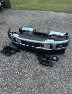 Brand new take off bumpers from 2025 King Ranch F250. Comes with tow hooks, Factory LED fog lights and mounting brackets.