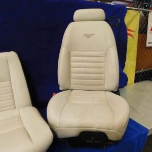 Mustang White leather 99-04 convertible seats