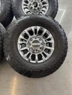 18in OEM f350 king ranch  35x12.50r18 Toyo open county at3 tires  Wheels are 18in OEM wheels off a 2022 ford f350 king ranch package. - Image 5