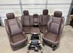 2003-2018 dodge ram 1500 2500 brown leather Laramie Longhorn crew cab front and rear seats console