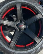 Dodge Charger Hellcat Carbon Fiber dip wheels with tires. - Image 8