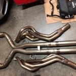 Texas speed long tube headers, Catless connect pipes X-pipe