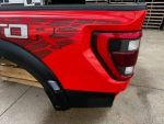 2023-2025 Ford F-150 Raptor R Bed Box OEM Orange Tail Lights Tail Gate OEM F150 Take off 2023 F150 Raptor F Crew Cab truck. - Image 2