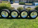 Pretty much brand new 35x12.5 tires on 22x10 American forces no curb rash no scratches 8x6.5 . - Image 5