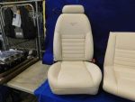 Mustang White leather 99-04 convertible seats - Image 3