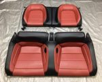 2015-2020 Mustang OEM red leather rear seats (coupe) – Excellent condition, direct bolt-in!