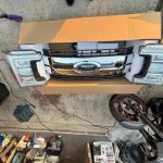 2018-2020 f250 f350 oem headlights, grille and core support.
