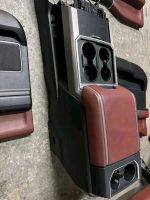 2017–2019 Ford Super Duty Platinum Interior, Red/Dark Marsala - Image 8