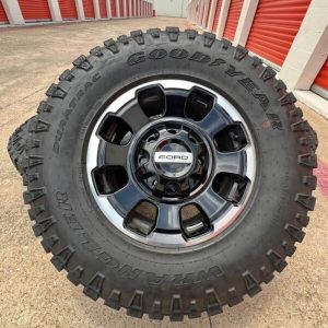 18" ford tremor f250-350 factory black machined wheels and tires Rims Rines 18s