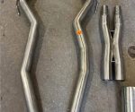 Borla ATAK cat-back exhaust Borla ATAK Cat-Back Exhaust with Black Carbon Fiber Tips. Mufflers are two years old. Rest of the pipes and clamps are new.Fits 2018- 23 mustangs - Image 5