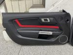 2018-2023 Mustang GT Black LH RH Red Insert Door Panels Pair - Image 3