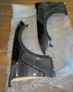 MUSTANG TYPE-GR GT350 STYLE DOUBLE SIDED CARBON FIBER FENDERS (PAIR)