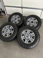 18in OEM ford f350 superduty 18in wheels 285/70/18 Nitto exo grappler tires  Wheels are 18in OEM wheels off a 2024 ford f350 superduty.