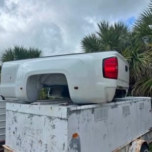 2019 GMC Denali Dually Bed - White, 8'ft - With Spray-In Bed Liner & Mounting Bolts