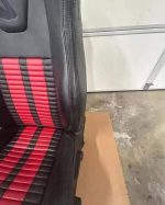 2012 Shelby GT500 red stripe Recaro front seats and matching rear seat. - Image 8