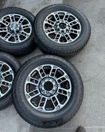20” OEM ford f350 limited package wheels 275/65/20 Bridgestone dueler tires  Wheels are 20” OEM wheels off a 2024 ford f350 limited package. - Image 4