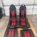 2012 Shelby GT500 red stripe Recaro front seats and matching rear seat.