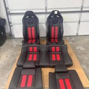 2012 Shelby GT500 red stripe Recaro front seats and matching rear seat.